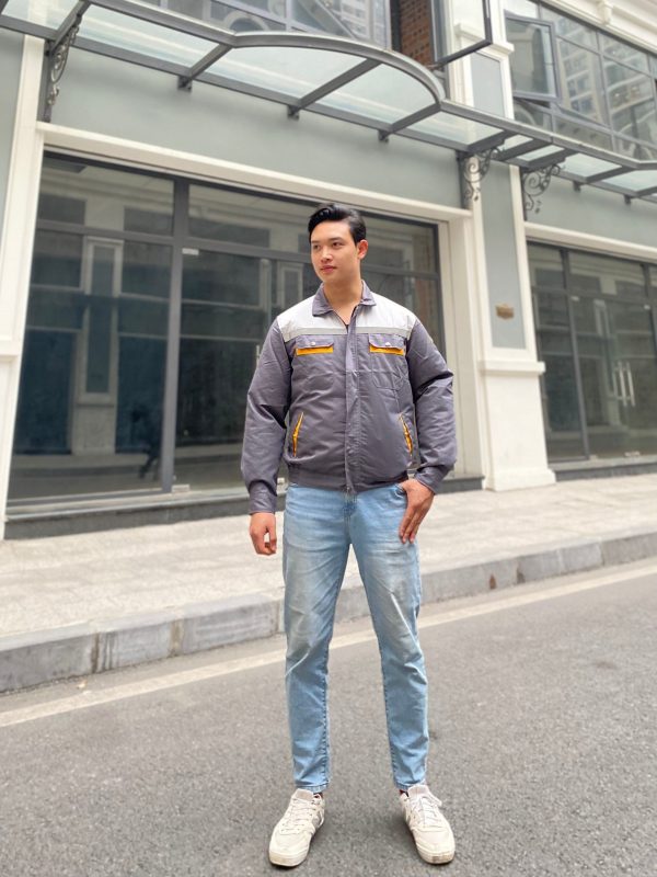 Áo quạt QTA04 may bằng vải panrim Hàn Quốc
