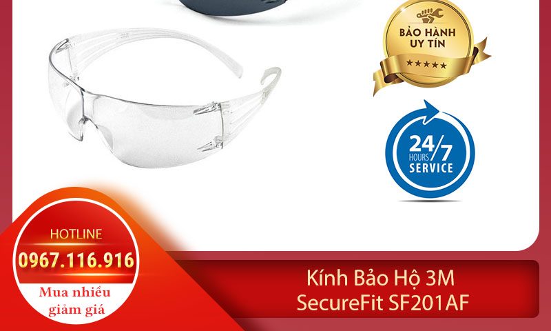 Kính bảo hộ 3M SecureFit SF201AF