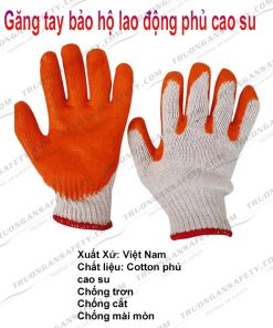 Găng tay bảo hộ phủ cao su