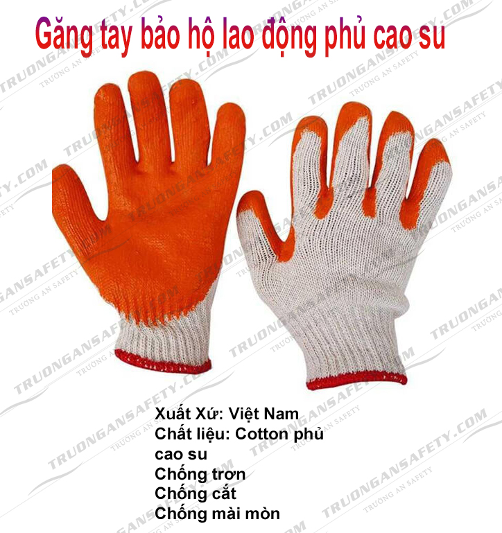Găng tay bảo hộ phủ cao su