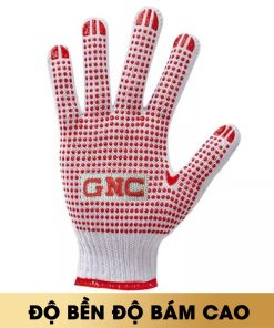 Găng tay sợi phủ hạt nhựa 70g GNC