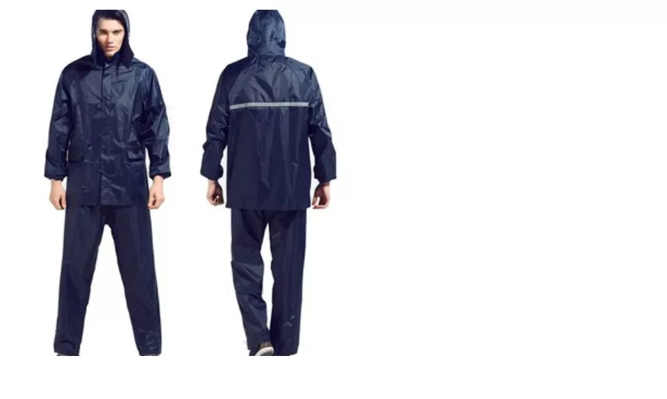 Bộ Quần Áo Đi Mưa Cao Cấp – Vải Dù – 2 Lớp Chống thấm có phản quang