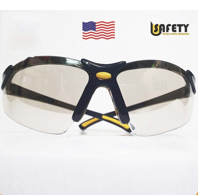 Kính bảo hộ Usafety 313 – Màu trắng phủ bạc – tiêu chuẩn CE