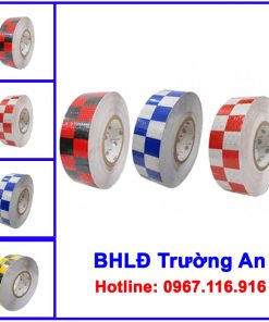 Băng dính phản quang tổ ong sọc caro 5cm*45mét