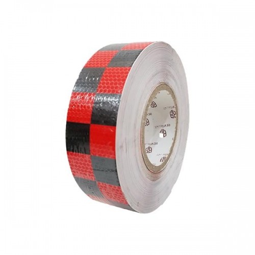Băng dính phản quang tổ ong sọc caro 5cm*45mét