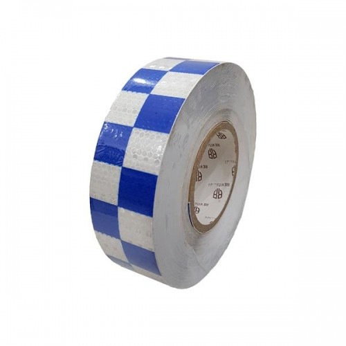 Băng dính phản quang tổ ong sọc caro 5cm*45mét