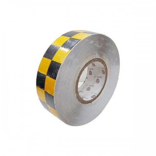 Băng dính phản quang tổ ong sọc caro 5cm*45mét