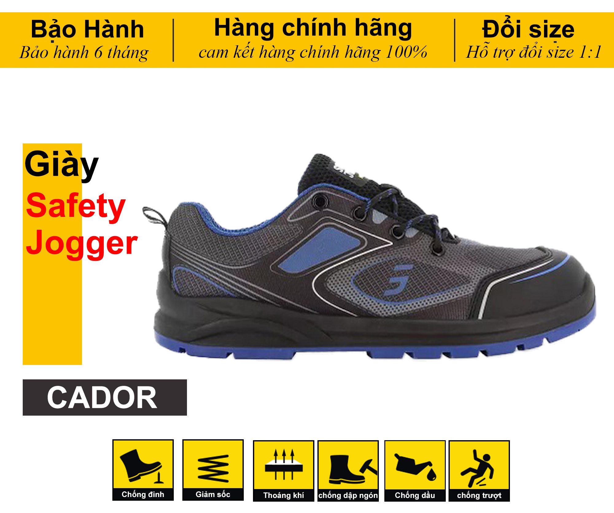 Giày bảo hộ Safety Jogger Cador S1P