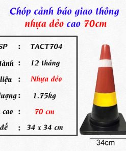 Chóp nón phản quang GT.70 ĐD – cao 70cm